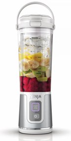 Преносим блендер Ninja Blast BC151EUWH, 7.4W, 530 мл, Стоманен нож с 6 остриета, Трошене на лед, До 10 цикъла, Без BPA, USB-C, Бял