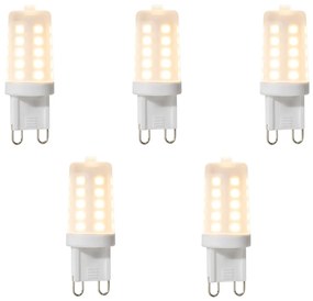 Комплект от 5 димируеми LED крушки G9 3W 280 lm 2700K