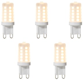 Комплект от 5 G9 димируеми LED крушки 3W 280 lm 2700K