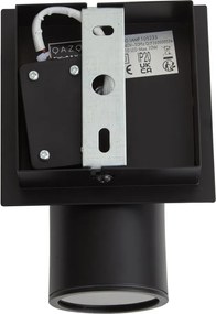 Модерен прожектор за баня черен квадратен IP44 - Ducha