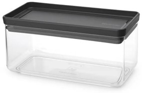 Кутия за съхранение Brabantia Tasty+ Stackable 1008873, 1.5 л, Силиконово уплътнение, Без BPA, Тъмносив