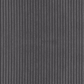 Сив разтегателен ъглов диван с място за съхранение от рипсено кадифе (променлив) Luma – Ropez