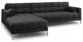 Тъмносив ъглов диван (ляв ъгъл) Bali – Cosmopolitan Design
