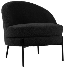 Черно кресло от плат букле Noble – Leitmotiv