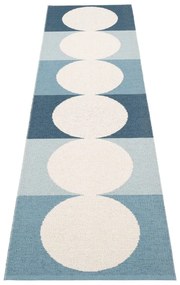 Синя и кремава пътека за открито и закрито 70x280 cm Otto Sky – Pappelina