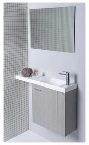 Бяла мивка от отлят мрамор 80x22 cm Agos – Sapho