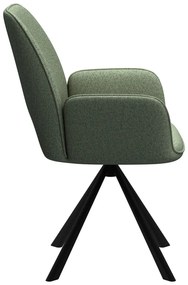 Тъмнозелен трапезен стол с подлакътници Graham – Actona