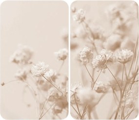 Капак за печка от закалено стъкло 52x30 cm Dried Flower – Wenko
