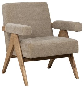 Бежово шенилово кресло Rest – Ixia