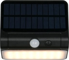 LED стенно външно осветително тяло със соларен панел (височина 12 cm) Olinda – Reality