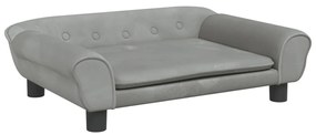 3196401 vidaXL Детски диван, светлосив, 70x45x26 см, кадифе