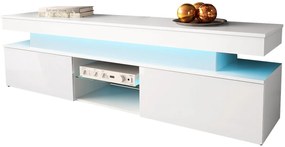 TV шкаф Glossa 2D 190 със LED-Leuko Gualistero