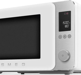 Комбинирана микровълнова фурна с горещ въздух SMEG Collezione MOC02WHMEU, 900W, 27 л, 25 програми, Плавно затваряне, Индивидуални настройки, Бял мат