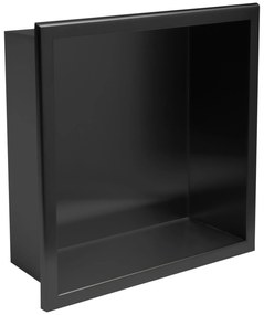 bathroom shelf 30x30 matte black