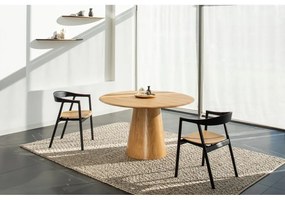 Кръгла трапезна маса от масивен дъб в естествен цвят ø 126 cm Mushroom – Gazzda