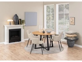 Кремави тапицирани трапезни столове в комплект 2 бр. Ilsa – Actona