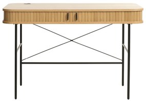 Работна маса от дъб 60x120 cm Nola - Unique Furniture