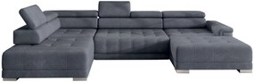 Ъглов диван Carmel plus-Left-Gray Dark