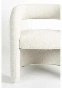 Бяло кресло от букле Nova – White Label