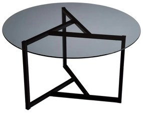 Черна кръгла маса за кафе ø 75 cm Trio - Neostill