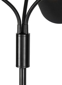 Модерна подова лампа черна 3-светлина - Carmen