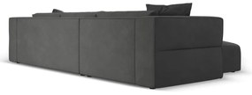 Тъмносив ъглов диван, ляв ъгъл Esther – Milo Casa