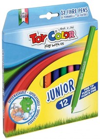 Флумастери Toy Color Junior, 12 цвята