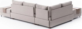 Бежов ъглов разтегателен диван (ляв ъгъл) Fly – Balcab Home