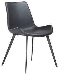 Черен стол за хранене от изкуствена кожа DAN-FORM Дания Hype - DAN-FORM Denmark