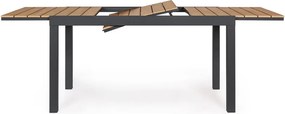 Алуминиева градинска маса за хранене 90x140 cm Elias – Bizzotto