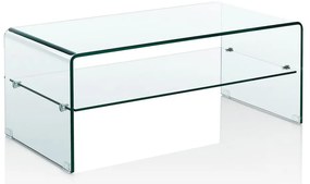 Стъклена масичка за кафе 50x100 cm Cristal Evo – Tomasucci