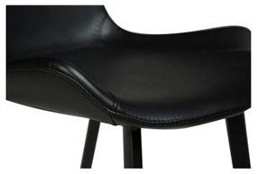 Бар стол от черна изкуствена кожа Hype - DAN-FORM Denmark