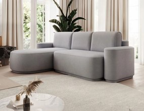 Ъглов диван Luxora-Сив-ляв