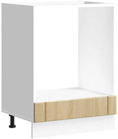 853760 vidaXL Шкаф за фурна, Lucca, дъб сонома, инженерно дърво