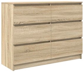 3328500 vidaXL Бюфет Сонома Дъб 100x35x76 cm Инженерна дървесина