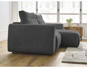 Сив ъглов диван Aden – Bobochic Paris