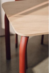 Трапезна маса с дъбов плот 80x140 cm Meko – noo.ma