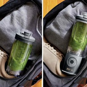 Преносим блендер Ninja Blast Max BC251EUGY, 14.4W, 11.1V, 570 мл, 19000 об/мин, Трошене на лед, До 25 цикъла, Без BPA, Сив