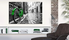 Печат върху платно - Vintage Green Bike 90x60