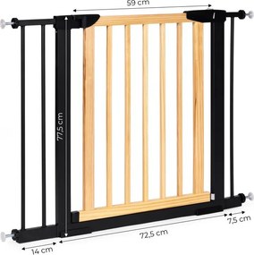 Защитна преграда за стълби и входове – налична в различни размери Šírka: 74-130 cm | Výška: 77,5 cm