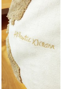 Детски пуф в зелен и кремав цвят World Map – Lorena Canals