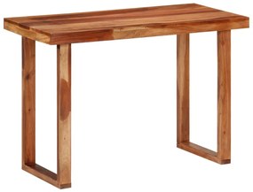 353317 vidaXL Трапезна маса, 110x50x76 см, акациево дърво масив