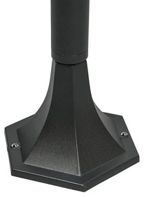 Класически външен подов аплик черен 170 см IP44 - New Orleans 1