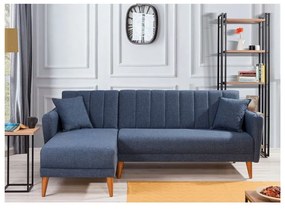 Син ъгъл на разтегателен диван (ляв ъгъл) Aqua – Balcab Home