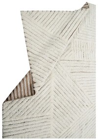 Кремав ръчно изработен вълнен килим подходящ за пране 170x240 cm Almond Valley – Lorena Canals