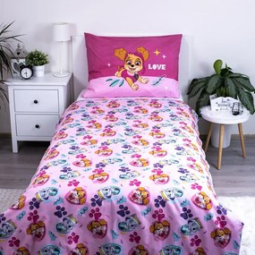 Единично детско спално бельо от микрофибър 140x200 cm Paw Patrol – Jerry Fabrics