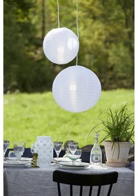 Бял фенер Фенер, височина 23 cm Flame - Star Trading