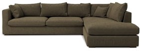 Светлокафяв ъглов диван (десен ъгъл) Comfy - Scandic