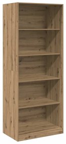 3307728 vidaXL Гардероб, дъб артизан, 80x50x200 см, инженерно дърво