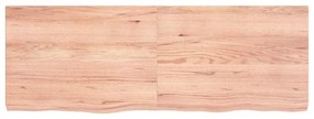 3156380 vidaXL Плот за маса светлокафяв 140x50x(2-6) см обработен масивен дъб